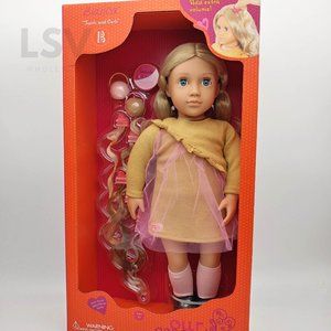 Our Generation 18 inch Hair Play Doll with Clip-in Hair Accessories - Bianca